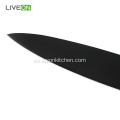 Cuchillo de pelar negro de 3,5 pulgadas con mango de madera